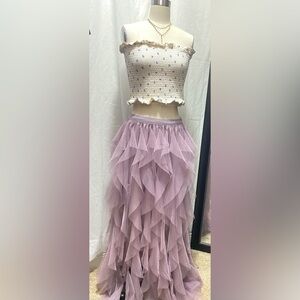 Ruffle Maxi Skirt - Saks!